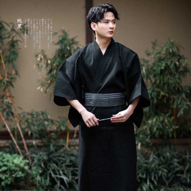 Yukata Homme Chitan-Noir-M-