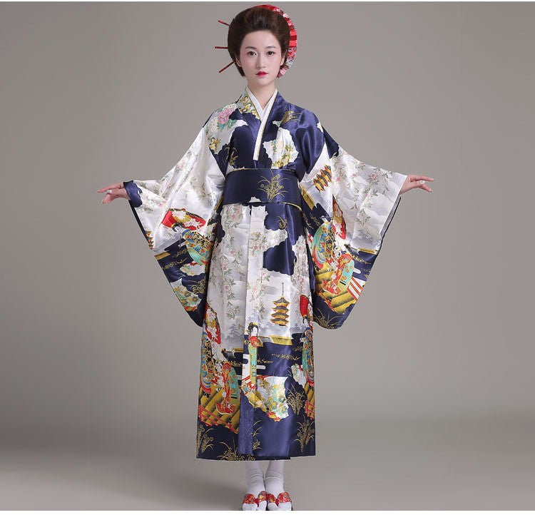 Robe Kimono Bleu Nuit