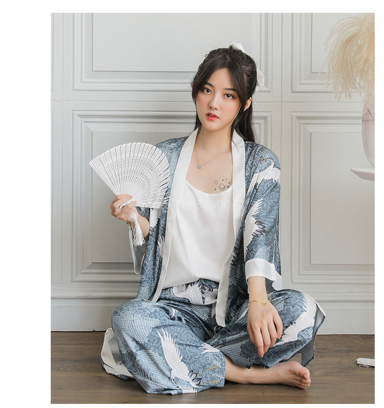 Pyjama Traditionnel Japonais Femme-Trois-Pieces