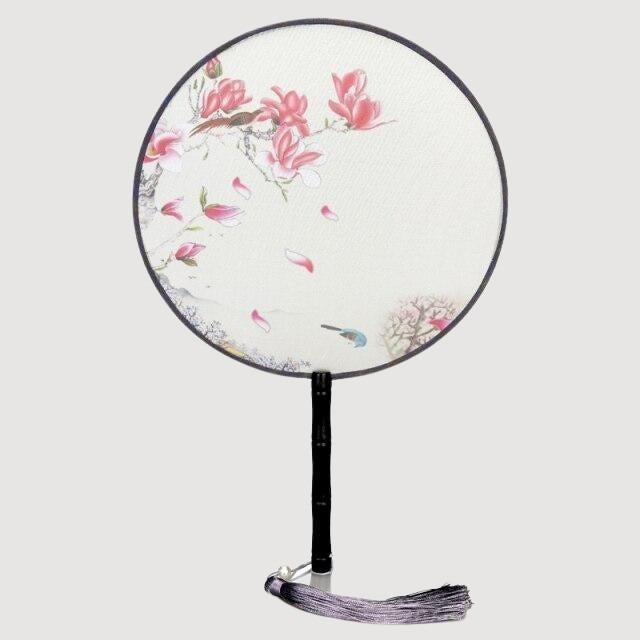 Éventail Chinois en Soie-22cm-