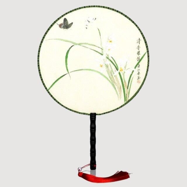 Éventail Rond Japonais-22cm-