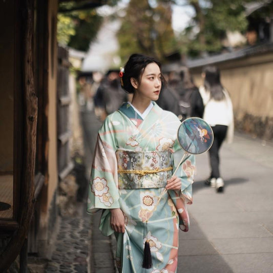 Femme Kimono Japonais-