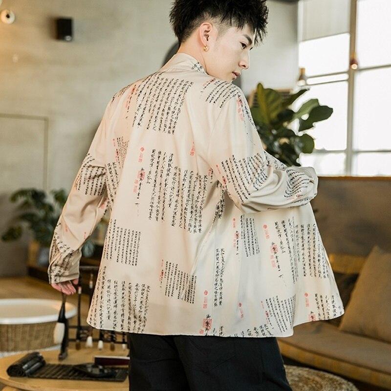 Gilet Kimono Blanc-Beige-XL-