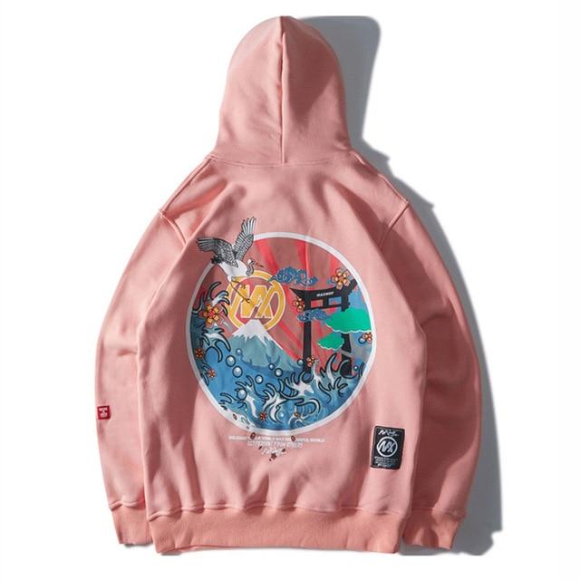 Hoodie Japonais Tori-Rose-XL-