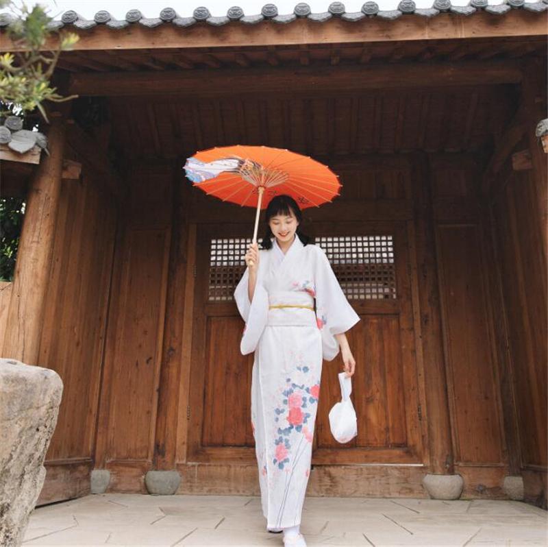Kimono Blanc Femme-