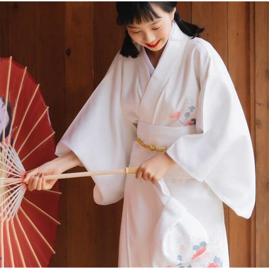 Kimono Blanc Femme-