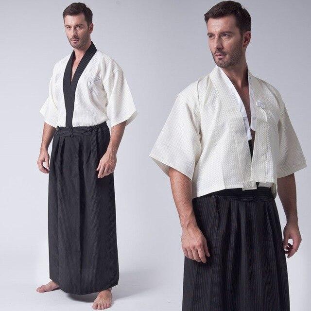 Kimono Blanc Homme-Blanc-S-