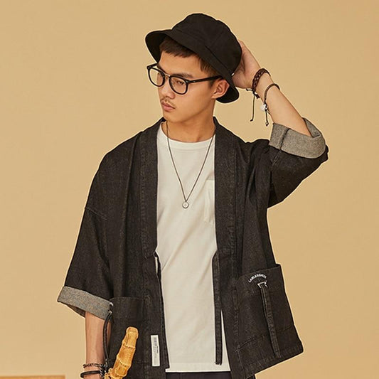 Kimono Cardigan Noir-