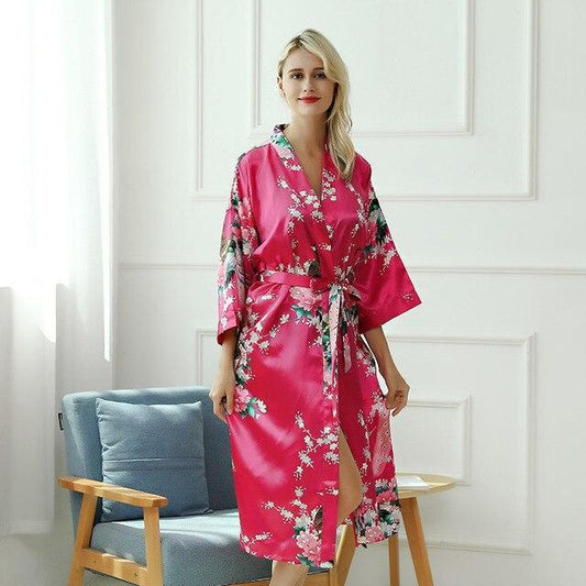 Kimono Court Femme Magenta-Magenta-L-