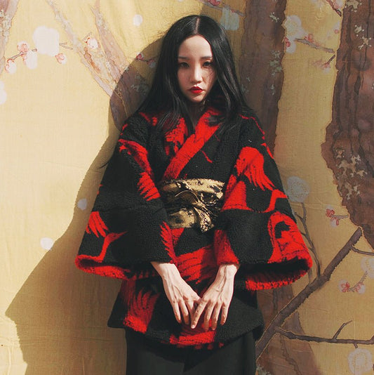 Kimono Court Japonais Femme-