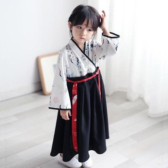 Kimono Enfant Fille-Ensemble Blanc + Ceinture-S 100cm-