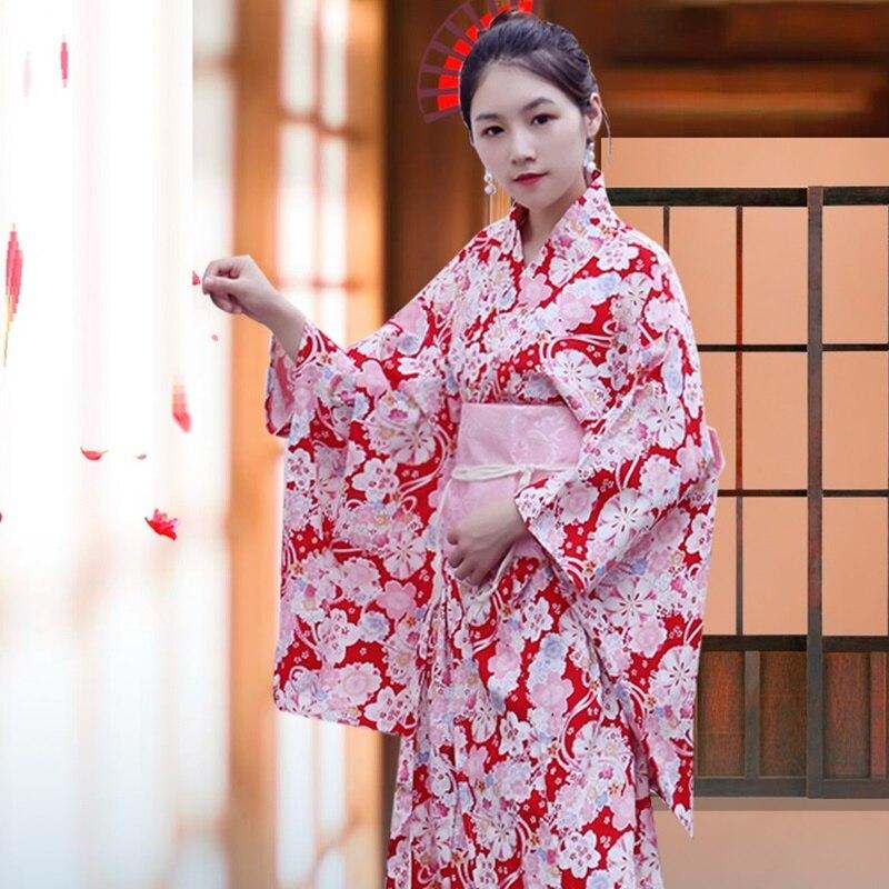 Kimono Femme Cosplay-Rouge-