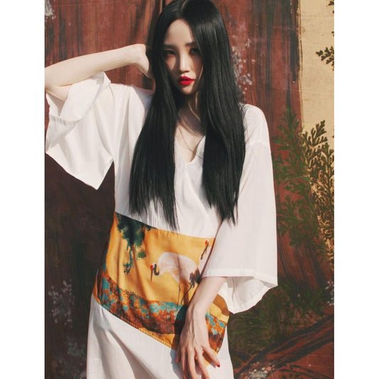 Kimono Femme Long-