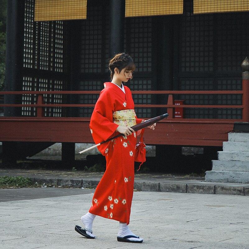 Kimono Femme Rouge-