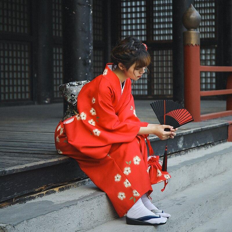 Kimono Femme Rouge-