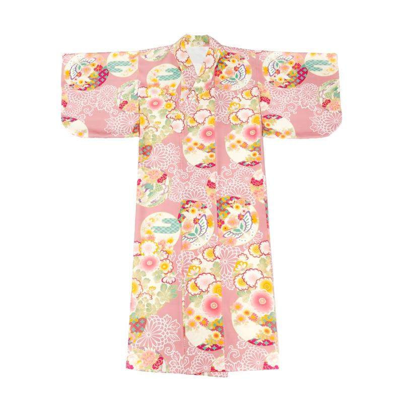 Kimono Fleuri Femme Rose-