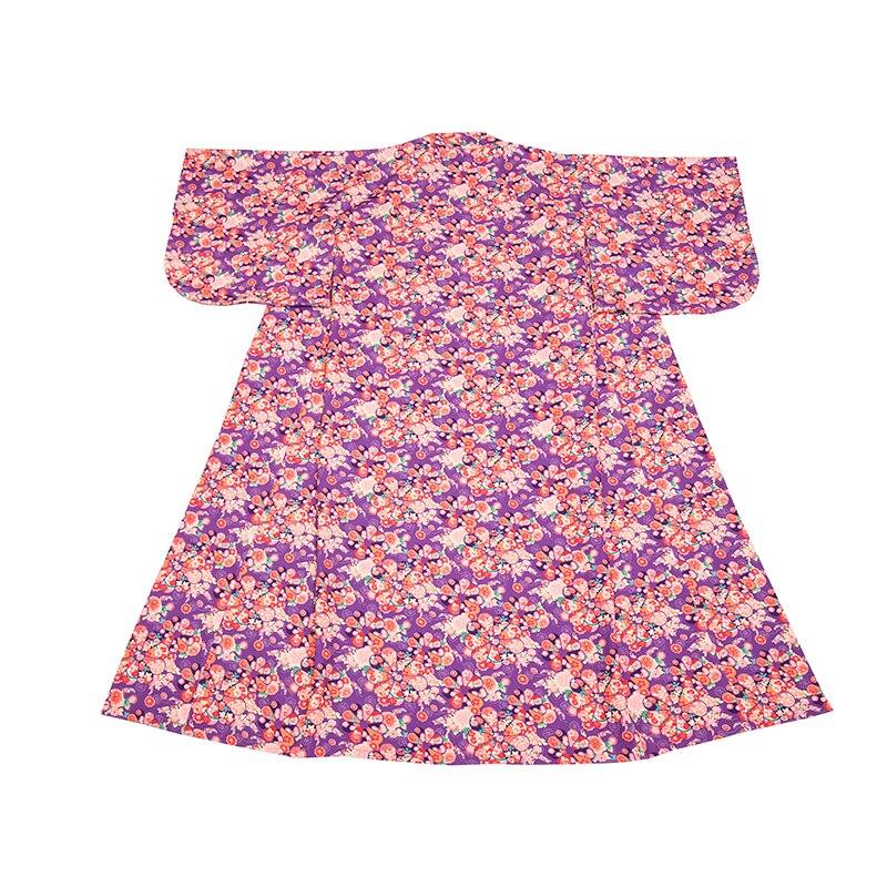 Kimono Fleuri Femme Violet-