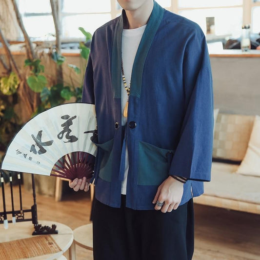 Kimono Haori en Coton pour Homme-