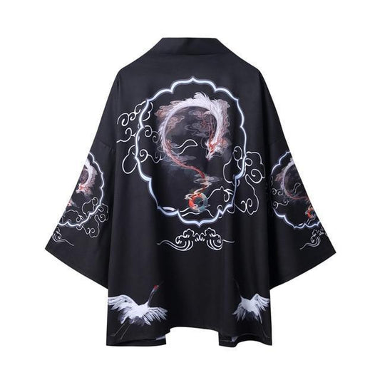 Kimono Homme Haori-Noir-L-