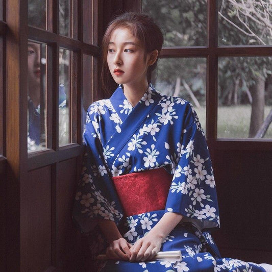 Kimono Japonais Femme - Aoi-