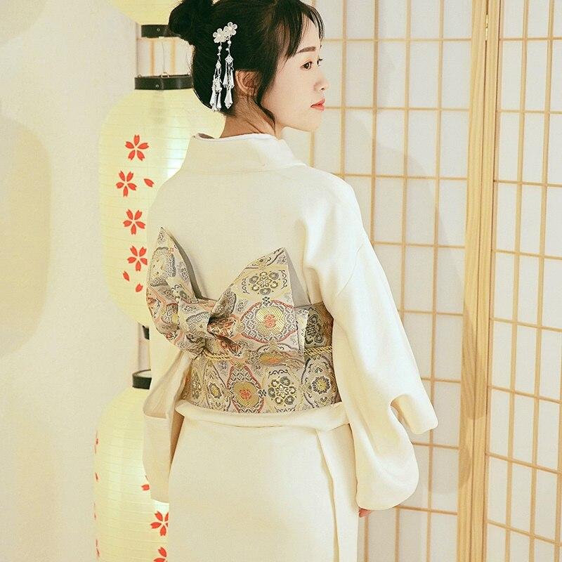 Kimono Japonais Femme Blanc-