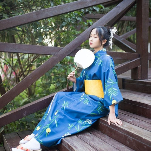 Kimono Japonais Femme Satin-