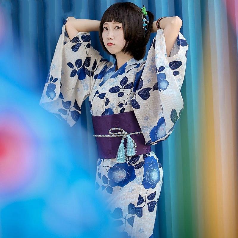 Kimono Japonais Femme Vintage-