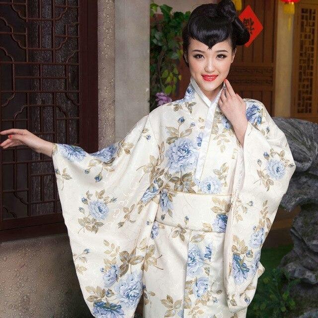 Kimono Japonais Femme d'été-Aoi bara-