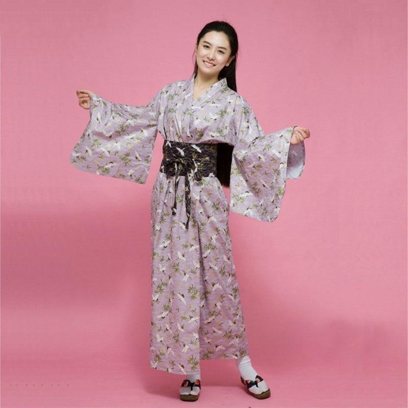 Kimono Japonais Fleuri Femme-