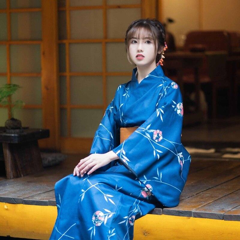 Kimono Japonais Manche Longue Femme-