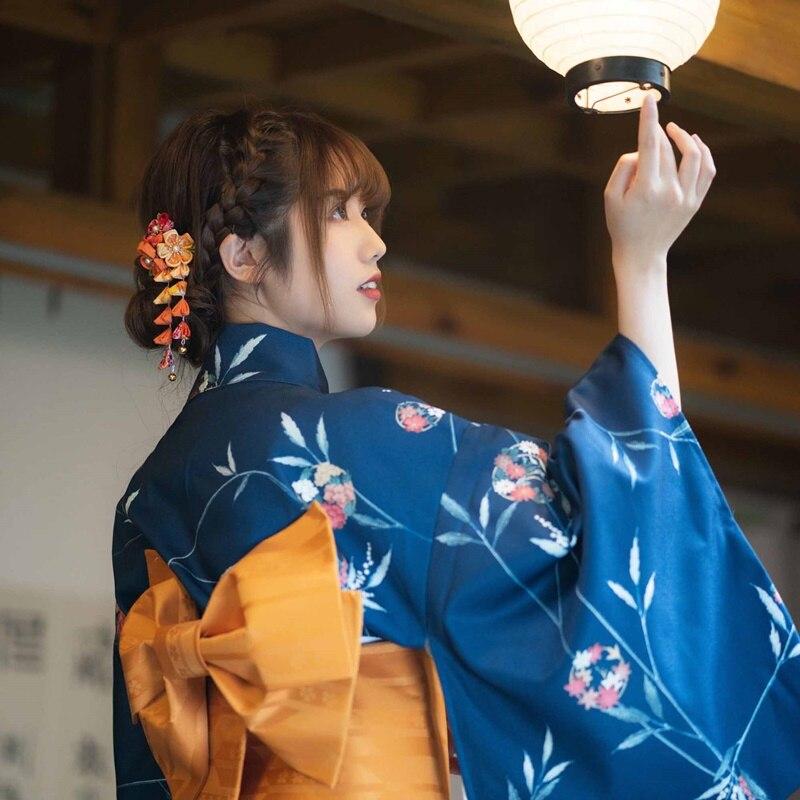 Kimono Japonais Manche Longue Femme-