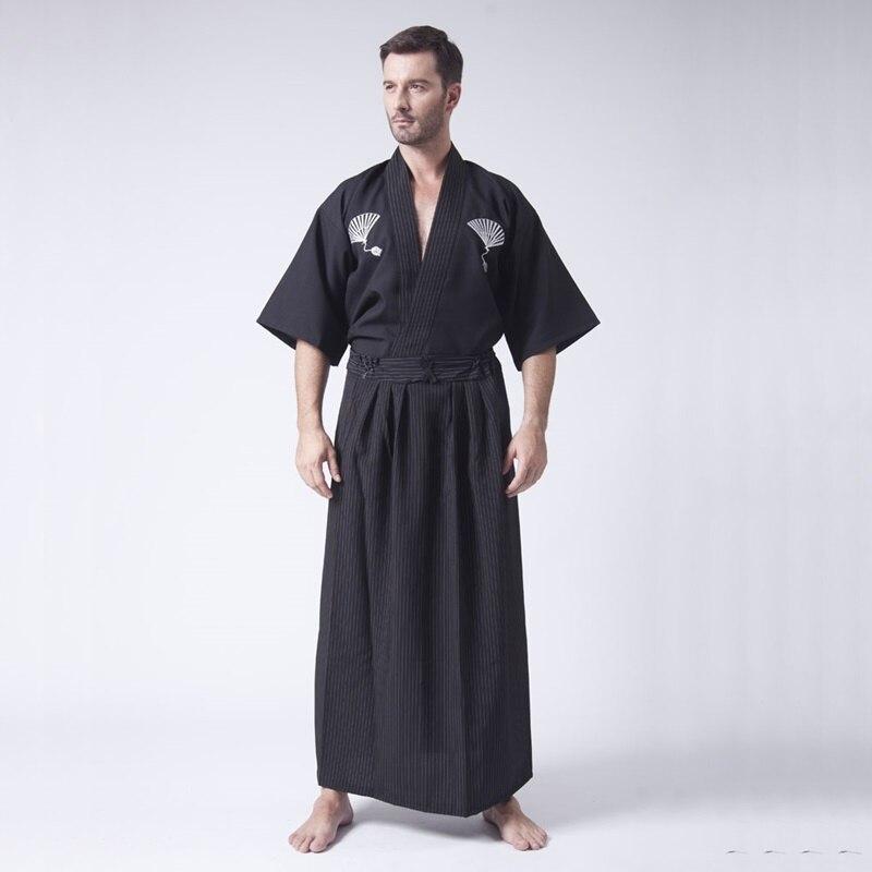 Kimono Japonais Noir Homme-