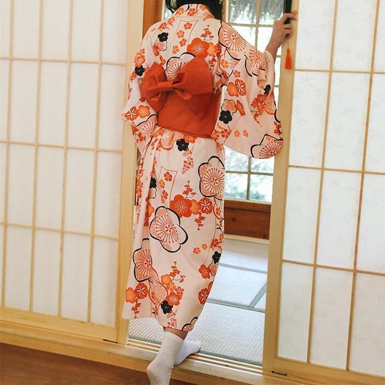 Kimono Japonais Traditionnel Femme - Jundo-