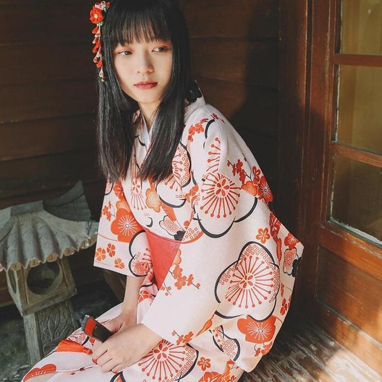 Kimono Japonais Traditionnel Femme - Jundo-