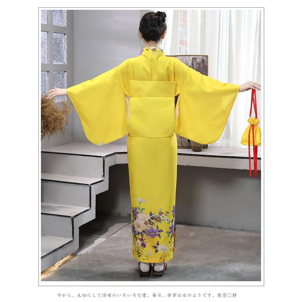 Kimono Jaune Femme-