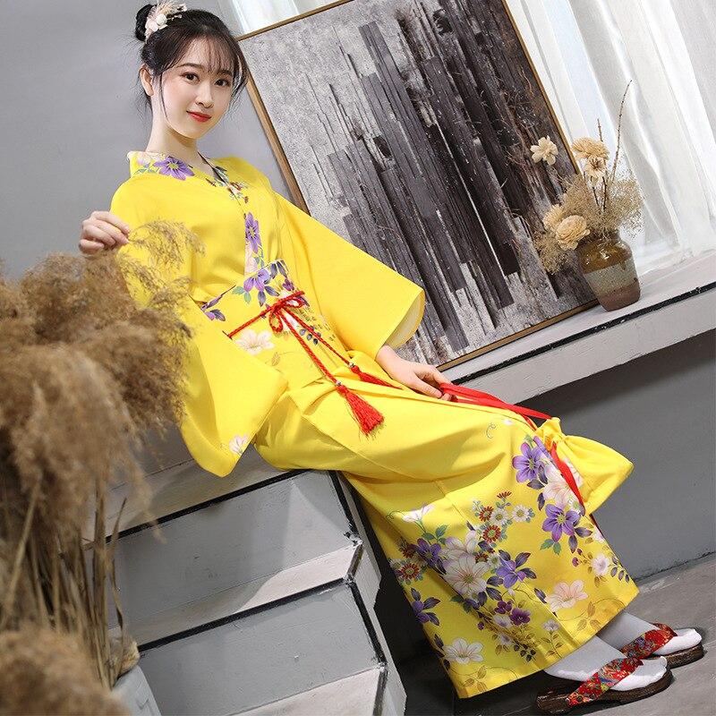 Kimono Jaune Femme-