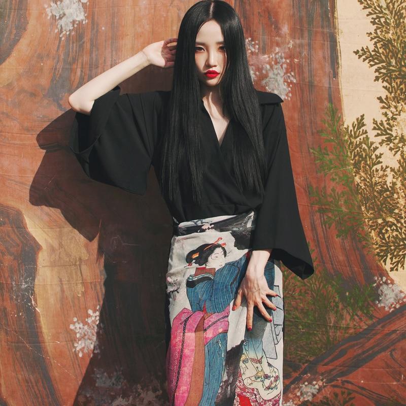 Kimono Long Femme Geisha-