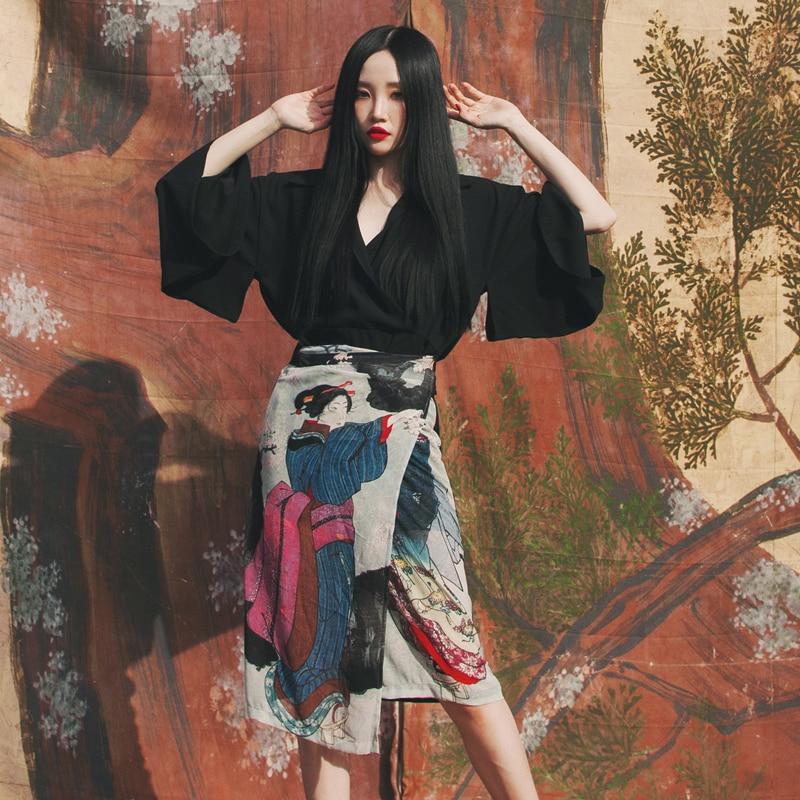 Kimono Long Femme Geisha-