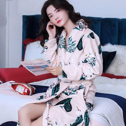 Kimono Peignoir-Rose Pâle-M(160cm)-