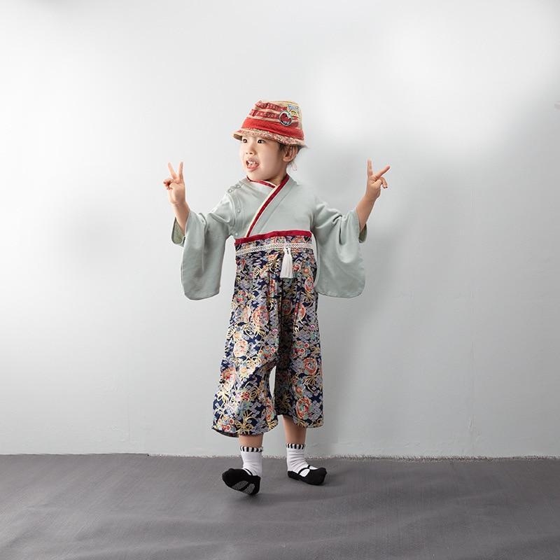 Kimono Pour Enfant-Abricot-100cm