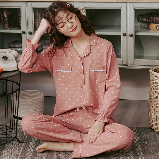 Kimono Pyjama Femme-Rose-M-