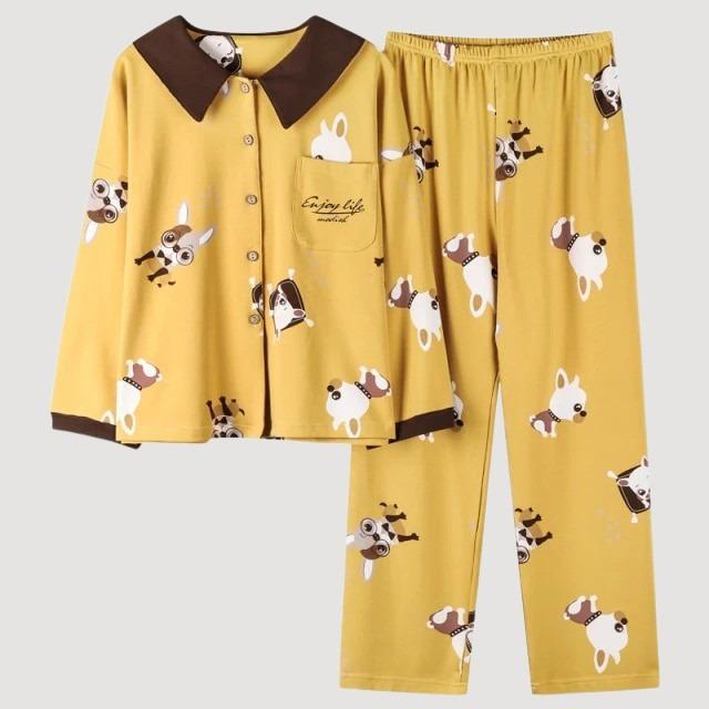 Kimono Pyjama Jaune-