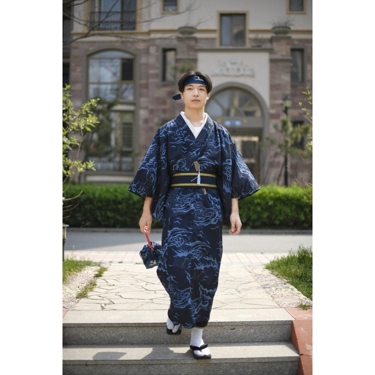 Kimono Traditionnel Homme Japonais-