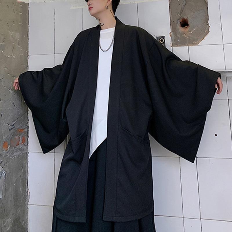 Kimono Veste Homme Noir-