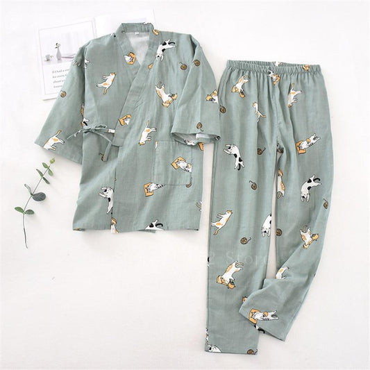 Pyjama Japonais Animaux-