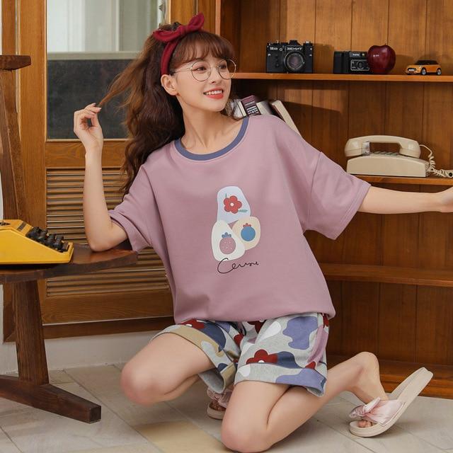 Pyjama Japonais Femme Fruits-Rose-XL-