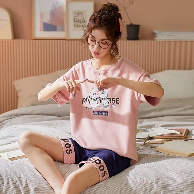 Pyjama Japonais Femme Rose-Rose-XL-