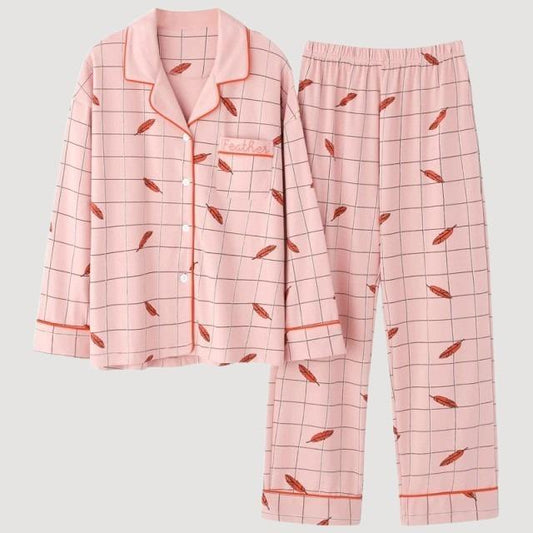 Pyjama Kimono Femme Carreaux-