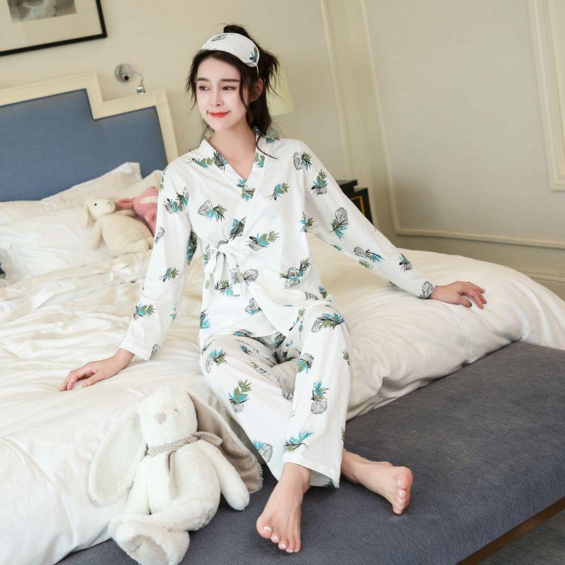 Pyjama Kimono Femme Pur Fleuri-