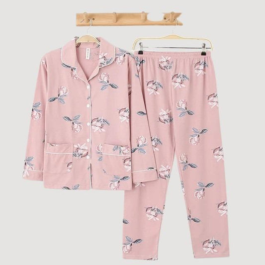Pyjama Kimono Femme Rose Pastel-